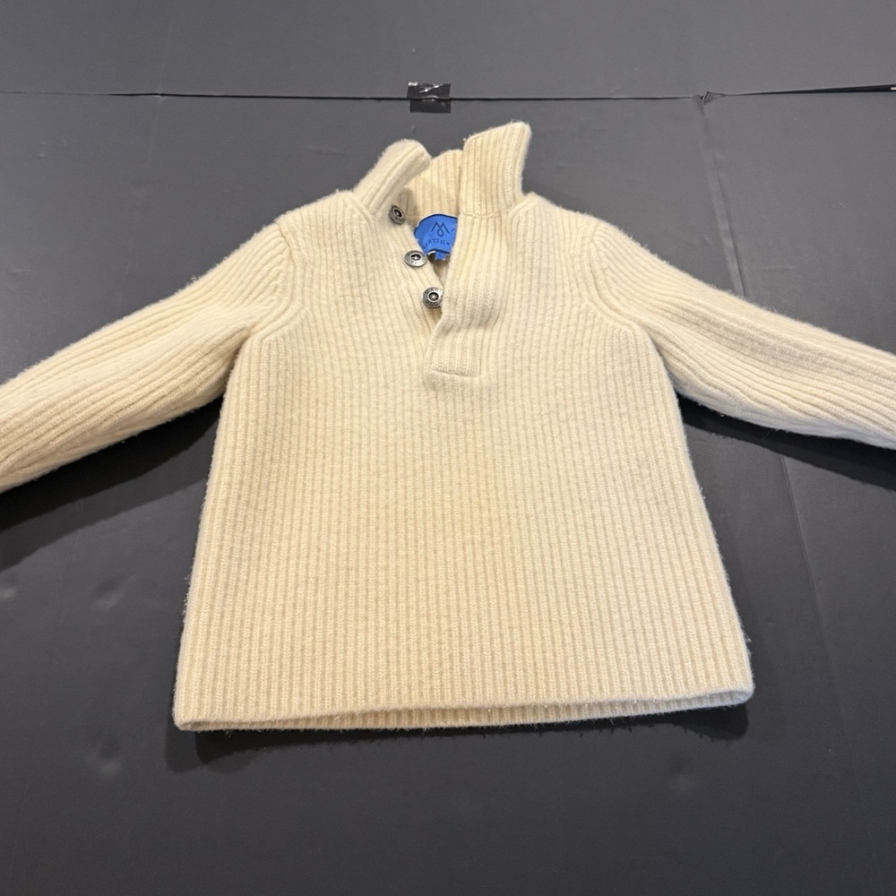 Martin + Osa Women's Sweater Size L Quarter Zip & Button Mock Neck